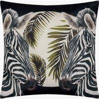 Paoletti Leopardis Zebra Woven Outdoor Cushion | Size: 50 cm x 50 cm