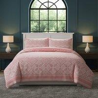 Snug City Elegant Floral Duvet Set Modern Flower Pattern Bedding for Home Decor in Pink | Size: Single