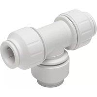 John Guest Equal Tee 22mm PEM0222W (Pack of 2) in White