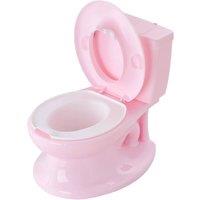 Living and Home Toddler Training Potty with Realistic Flushing Sound in Pink