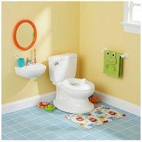 Living and Home Toddler Training Potty with Realistic Flushing Sound in White