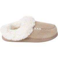 MODISHION Men's Chic Warm Faux Fur Slippers in Khaki | Size: 6.5