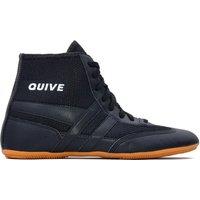 QUIVE Men's Kabaddi High Top Pro Wrestling Shoes in Black | Size: 10