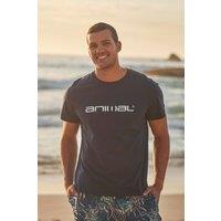 Animal Men's 'Classico' Lightweight Breathable Soft Short Sleeve Cotton T-Shirt in Navy | Size: Large