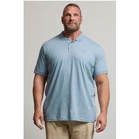 BadRhino Men's Short Sleeve Polo Shirt in Baby Blue | Size: 5-6XL