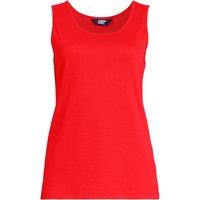 Lands' End Women's Cotton Vest Top in Coral | Size: 14-16
