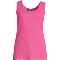 Lands' End Women's Cotton Vest Top in Pink | Size: 14-16