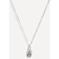 Linzi Women's Beau Silver Crystal Drop Necklace
