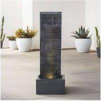 H&O Direct Wall Standing Feature Outdoor Water Fountain in Natural