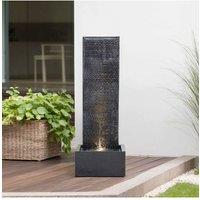 Garden Sanctuary Wall Standing Stone Feature Outdoor Water Fountain in Natural