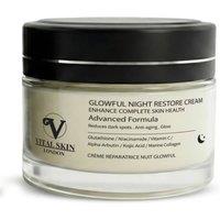 Vital Skin London Glowful Night Restore Cream in Yellow | Size: 50g