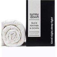 surrey down Duck Feather & Down 13.5tog Duvet in White | Size: Double