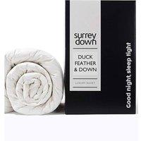 surrey down Duck Feather & Down 13.5tog Duvet in White | Size: King
