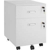 tectake Filing Cabinet Vagur in White