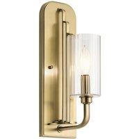 Netlighting Kichler Kimrose Wall Lamp Brushed Natural Brass in Yellow