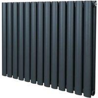 Monstershop Oval Column Radiator - 600mm x 780mm - Anthracite Grey