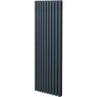 Monstershop Oval Column Radiator - 1800mm x 600mm - Anthracite Grey