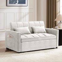 Home Detail Harry Pull-Out Sofa Bed in Light Grey