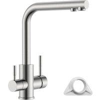 Appaso 3 in1 Kitchen Mixer Tap with Drinking Filtered Water Outlet in Silver