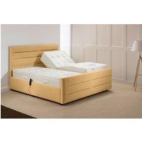 PARADISE BEDS LTD Electric Adjustable Mobility Bed Set with USB & LED Lights in Light Tan | Size: King