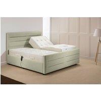 PARADISE BEDS LTD Electric Adjustable Mobility Bed Set with USB & LED Lights in Pale Green | Size: King
