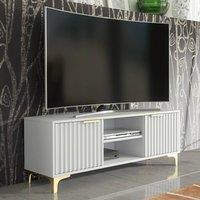 Creative Furniture Tide Crest TV Unit 120cm - White & Gold