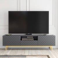 Creative Furniture Diamond Luxe TV Unit 180cm - Dark Grey