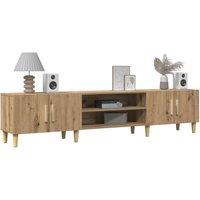 Berkfield Home TV Cabinet Artisan Oak 180x31.5x40 cm Engineered Wood in Brown