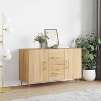 Berkfield Home Sideboard Sonoma Oak 100x36x60 cm Engineered Wood in Brown | Size: 100 x 36 x 60 cm