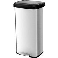 Gymax 68L Recycling Pedal Bin Kitchen Bin With Soft Close Lid & Handle in Silver