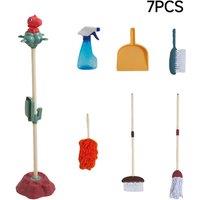 Living and Home Kids Cleaning Playset with Dinosaur Holder
