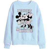 Disney Mickey Minnie Mouse Tie Dye Kids Sweatshirt, Light Blue | Size: 5-6 Years