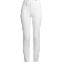 Lands' End Women's Petite Slim Leg Ankle Jeans, High Waisted in White | Size: 20