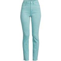 Lands' End Women's Petite Slim Leg Ankle Jeans, High Waisted in Aqua | Size: 20