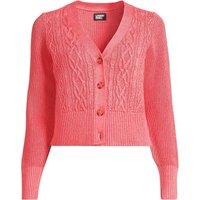 Lands' End Women's Petite Linen Cotton Cable Cardigan | Size: 24-26