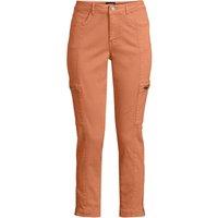 Lands' End Women's Slim Leg Cargo Jeans in Burnt Orange | Size: 14