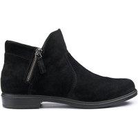Hotter Women's Wide Fit 'Ludlow' Ankle Boots in Black | Size: 7.5