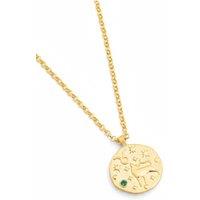 Latelita Women's Zodiac Birthstone Talisman Necklace Taurus Gold in Green