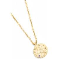 Latelita Women's Zodiac Birthstone Talisman Necklace Scorpio Gold in Purple