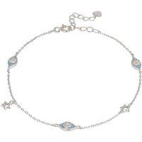 Latelita Women's Charm Evil Eye & Star Bracelet Silver in Blue
