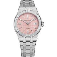 Maurice Lacroix Women's 'Aikon' Pink Dial Stainless Steel Bracelet Automatic Watch