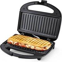 Havendro Press Sandwich Maker 750W Grill Non Stick Plates in Black