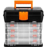 Havendro Tool Box Carry Case - 4 Drawers & Organiser Dividers Multi-purpose