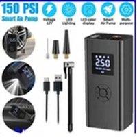 EONLION Digital Cordless Car Tyre Inflator Tire Air Compressor in Black