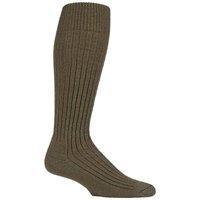 Country Pursuit Men's 1 Pack Knee High Wool Military Action Army Style Socks in Khaki | Size: 7-11