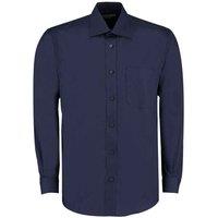 Kustom Kit Men's Classic Long-Sleeved Business Shirt in Dark Navy | Size: 15 inches