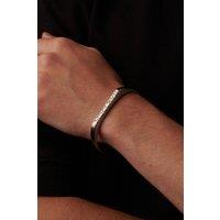 Outrage London Men's Silver Personalised Thin Band Bangle | Size: Adjustable