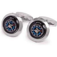 Kennett Men's Compass Cufflinks - For the Adventurous Gentleman in Silver
