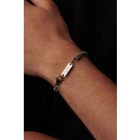 Outrage London Men's Silver Personalised 5MM Foxtail Chain Bracelet | Size: 7 inches