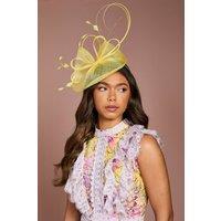 Coast Women's Loop & Quill Fascinator in Lemon